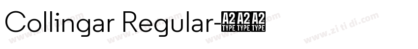 Collingar Regular字体转换